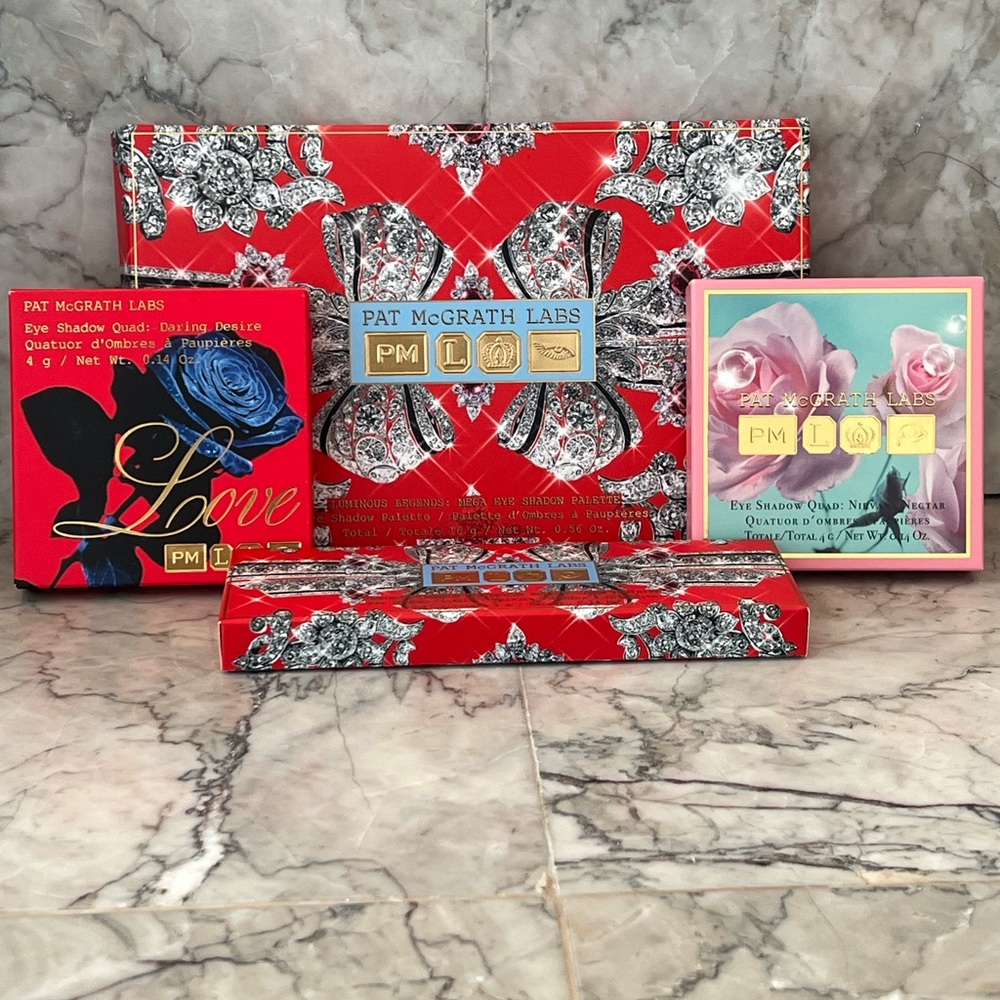 Pat McGrath Eyeshadow Set - Red, Blue, Pink
